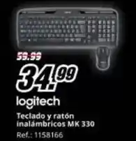 MediaMarkt Logitech - teclado y raton inalámbricos mk 330 oferta