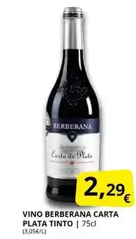 Supermercados MAS Berberana - vino plata tinto oferta