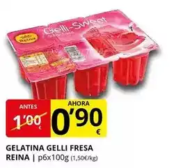 Supermercados MAS Postres reina - gelatina gelli fresa oferta