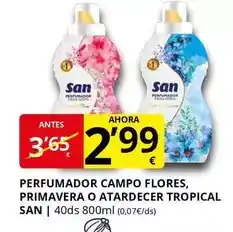 Supermercados MAS San - perfumador compo flores, primavera o atardecer tropical oferta