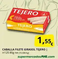 Supermercados MAS Tejero - caballa filete oferta