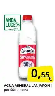 Supermercados MAS Lanjarón - agua mineral oferta