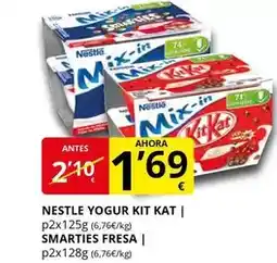 Supermercados MAS Nestlé - yogur kit kat oferta