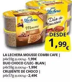 Supermercados MAS La lechera - mousse combi oferta