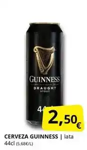 Supermercados MAS Guinness - cerveza oferta