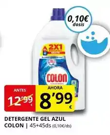 Supermercados MAS Colon - detergente gel azul oferta