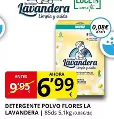 Supermercados MAS Lavandera - detergente polvo flores oferta