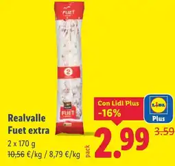 Lidl REALVALLE Fuet extra oferta