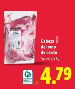 Lidl Cabeza de lomo de cerdo oferta