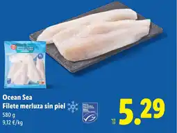 Lidl Ocean Sea Filete merluza sin piel oferta