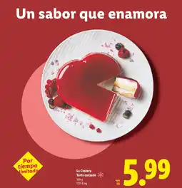 Lidl La Cestera Tarta corazón oferta