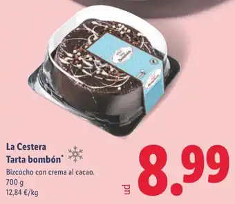 Lidl La Cestera Tarta bombón oferta
