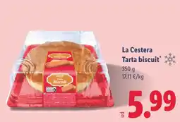 Lidl La Cestera Tarta biscuit oferta