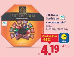 Lidl J.D. GROSS Surtido de chocolates mini oferta