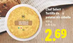 Lidl Chef Select Tortilla de patatas sin cebolla oferta