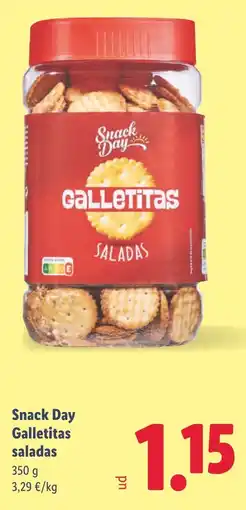 Lidl SNACK DAY Galletitas saladas oferta