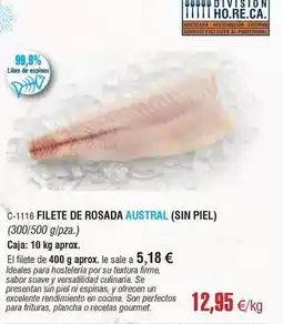Abordo Austral - filete de rosada oferta