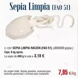 Abordo 51 - sepia limpia (fao ) oferta