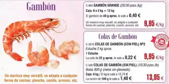 Abordo Gambon grande oferta