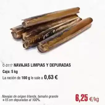 Abordo Origen - navajas limpias y depuradas oferta