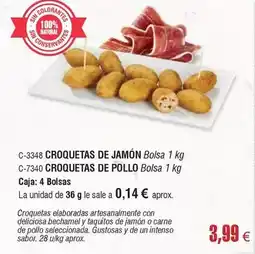 Abordo Intenso - croquetas de jamón bolsa oferta
