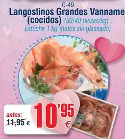 Abordo Langostinos grandes vanname oferta
