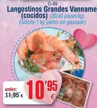 Langostinos grandes vanname