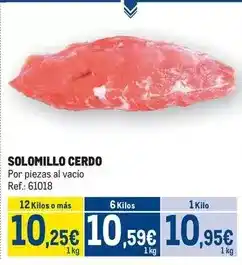 Makro Solomillo cerdo oferta