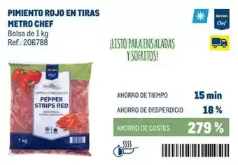 Chef select - pimiento rojo en tiras