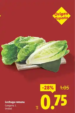 Lidl Lechuga romana oferta