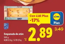 Lidl Empanada de atún oferta