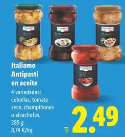 Lidl ITALIAMO Antipasti en aceite oferta