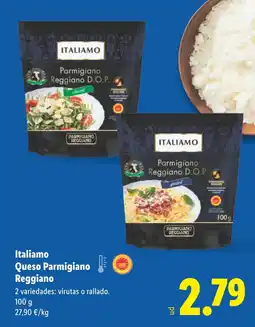 Lidl ITALIAMO Queso Parmigiano Reggiano oferta