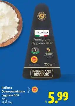 Lidl ITALIAMO Queso parmigiano reggiano DOP oferta