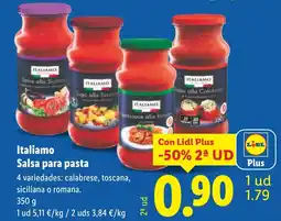 Lidl ITALIAMO Salsa para pasta oferta