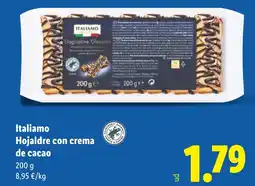 Lidl ITALIAMO Hojaldre con crema de cacao oferta