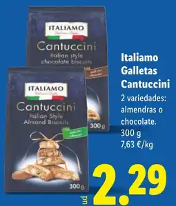 Lidl ITALIAMO Galletas Cantuccini oferta