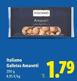Lidl ITALIAMO Galletas Amaretti oferta