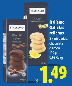 Lidl ITALIAMO Galletas rellenas oferta