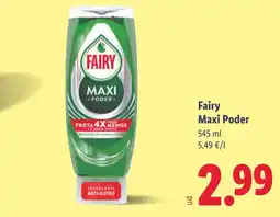 Lidl FAIRY Maxi Poder oferta