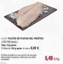 Abordo Blanco - filetes de platija del pacifico oferta