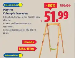 Lidl PLAYTIVE Columpio de madera oferta