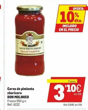Makro Pimientos don molinico oferta