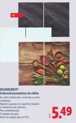 Lidl SILVERCREST Cubrevitrocerámicas de vidrio oferta