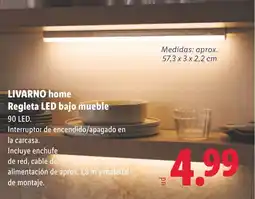 Lidl LIVARNO home Regleta LED bajo mueble oferta