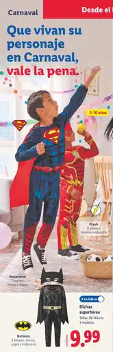 Lidl Disfraz superhéroe oferta
