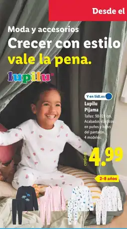 Lidl LUPILU Pijama oferta