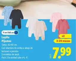 Lidl LUPILU Pijamas oferta