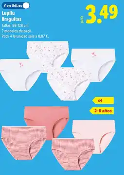 Lidl LUPILU Braguitas oferta