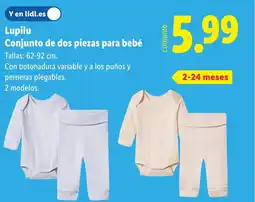 Lidl LUPILU Conjunto de dos piezas para bebé oferta